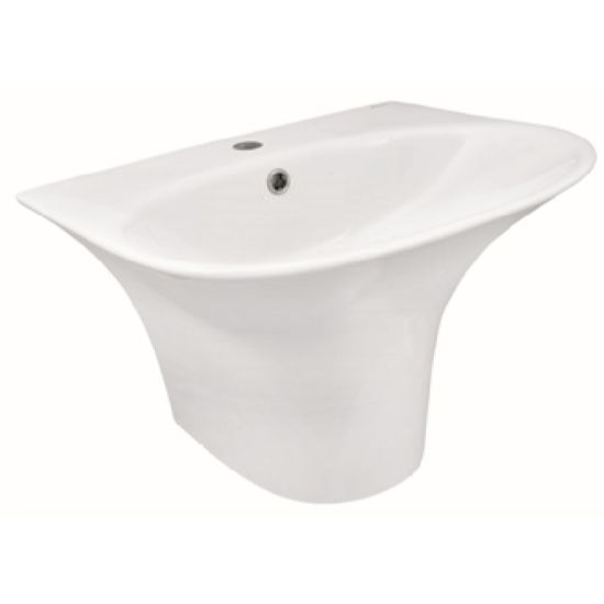 Picture of Petal 365 Mm One Piece Basin W Short Pedestal