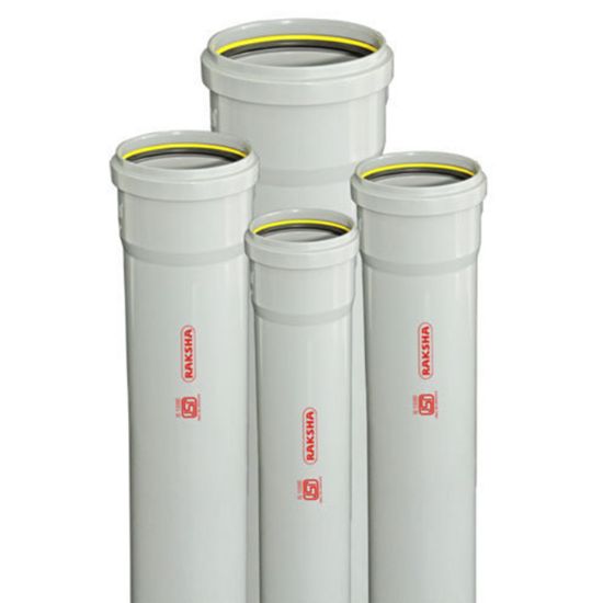 Picture of DUROFIT SWR PVC Pipes (Single Socket) 10 Feet (Type A) 75mm