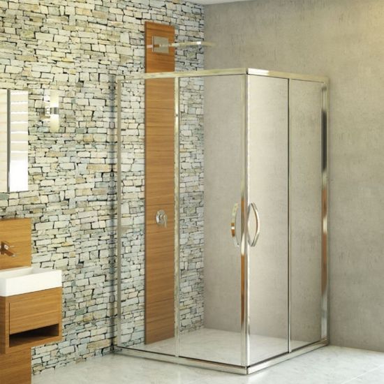 Enna Corner Entry Shower Enclosure With Door Sliding To Both - Online Hardware Store in Nepal 