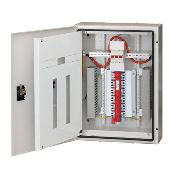 Picture of HAVELLS: 8 Way Double Door SPN Distribution Board