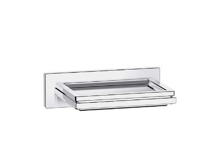 Picture of Square Soap Dish Glass: Chrome