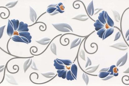 Picture of Kajaria: Ceramics Digital Glossy Viola Azul Décor: 30x45cm