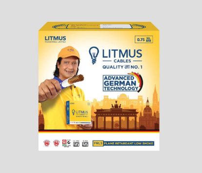 Picture of LITMUS: FRLS 90Mtrs. Single Core MS Wire 0.75mm: Yellow