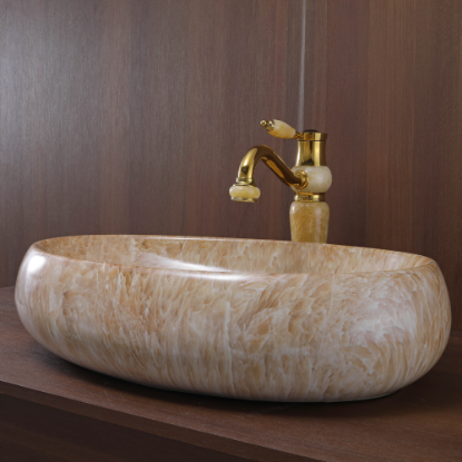 Picture of TOYO: Art Basin 60X40X16CM: Brown Onyx
