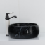 Picture of TOYO: Art Basin 410X410X170MM: Black Marble Glossy