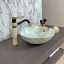 Picture of TOYO: Art Basin 410X410X140MM: Sky Blue Marble Glossy (Rock Finish)