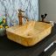 Picture of TOYO: Art Basin 520X420X140MM: Yellow Marble Glossy