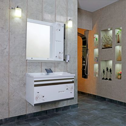 Picture of TOYO: Bathroom Vanity 810X470MM: White & Black