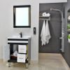 Picture of TOYO: Bathroom Vanity 610X460MM: White, Black & Golden