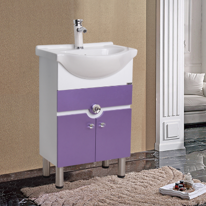 Picture of TOYO: Bathroom Vanity 560X430MM: White & Purple
