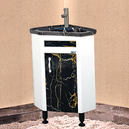 Picture of TOYO: Bathroom Vanity 410X410MM: White & Black Marble