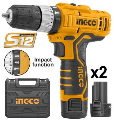 Picture of 12V 20NM Cordless Impact Drill - CIDLI1232